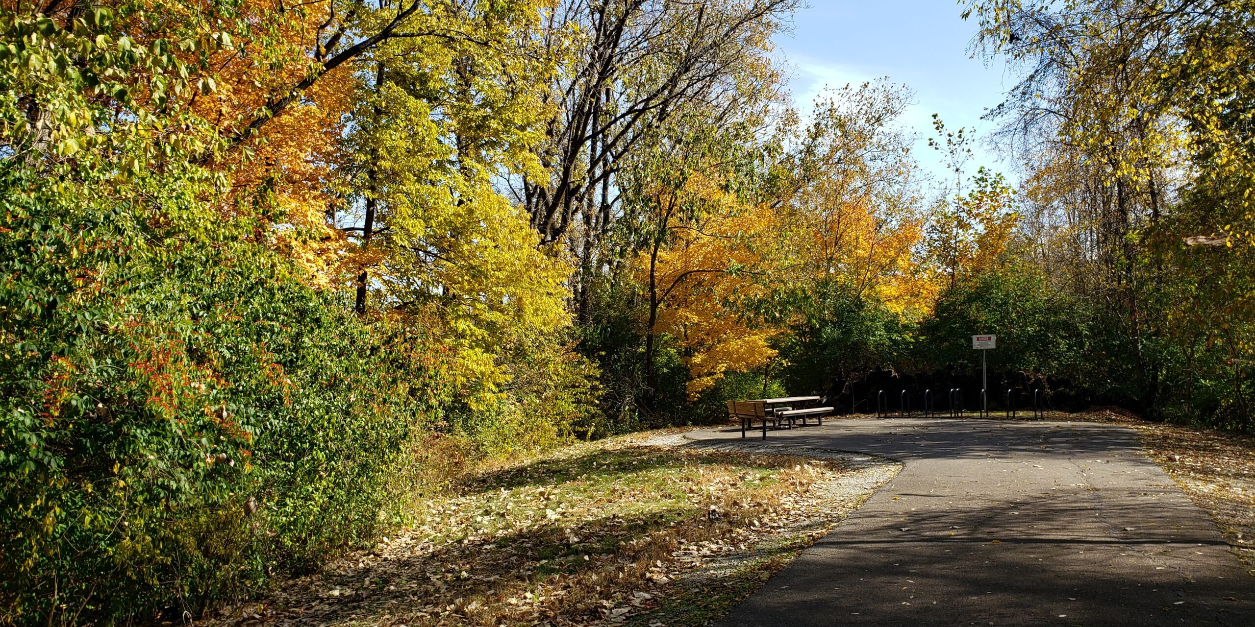 view of south end of trail